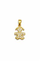 Charm Idee Preziose dal 1987 Woman in Yellow Gold Zircone IP.CHK18G/176